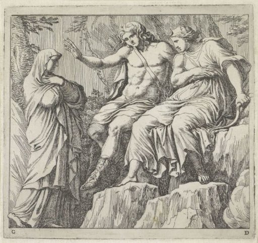 Niobe with Apollo and Diana