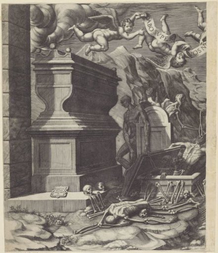 Vision of Ezekiel of the Valley of Bones, Left Half
