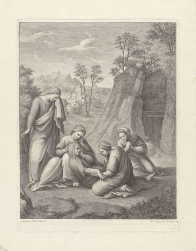 John the Evangelist and the Marys at the Tomb of Christ