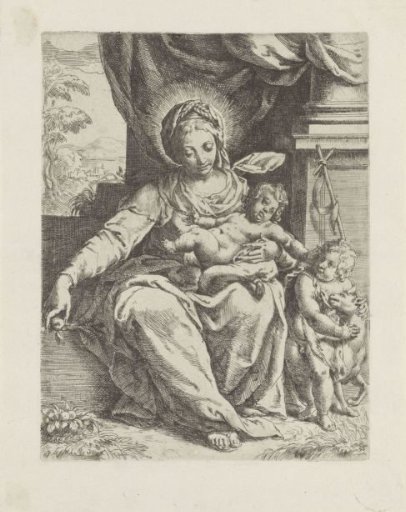 The Virgin Mary with Child and the young John the Baptist
