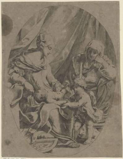 Mary with the Christ Child, the young John the Baptist and Elizabeth