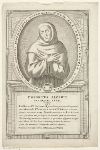 Portrait of Enrico Alfieri, 27th Minister General of the Franciscan Order