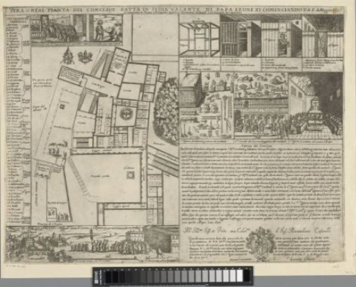 Ground plan for the conclave in May 1605