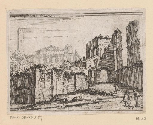Ruins near the San Stefano Rotondo in Rome