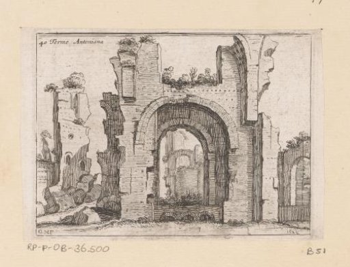 Remains of the Baths of Caracalla in Rome