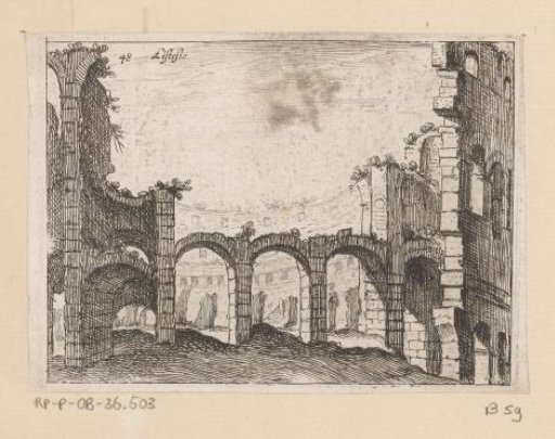 Remains of the Colosseum in Rome
