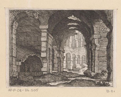 Remains of the Colosseum in Rome
