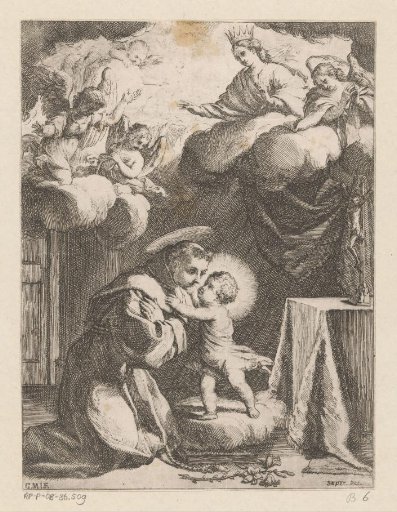 Saint Anthony of Padua Adoring the Child