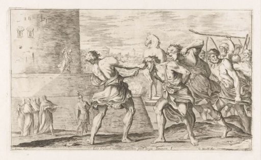 Trojans take Sinon prisoner