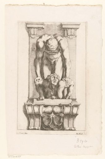 Man subdues a harpy