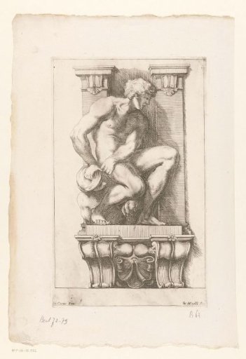 Man subdues a harpy