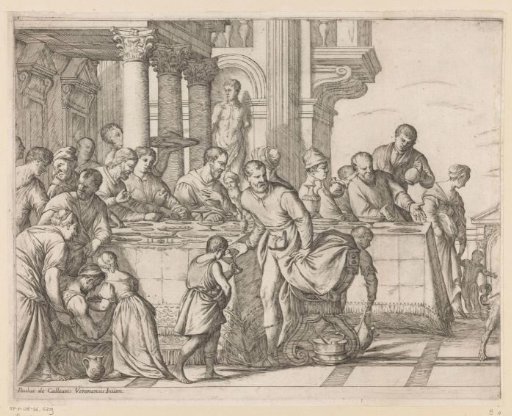Christ at the Meal in the House of Simon the Pharisee (left sheet)