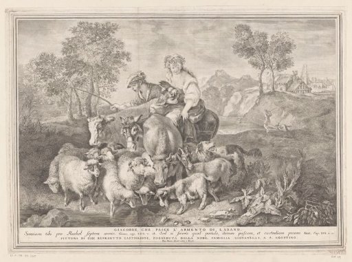 Jacob tending the flock of Laban