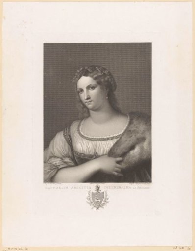 Portrait of a woman with a fur mantle