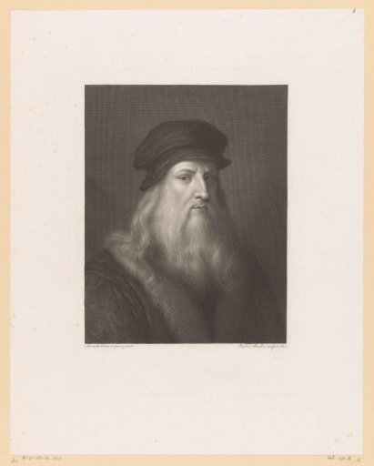 Portrait of the artist Leonardo da Vinci