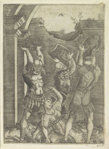 Tarpeia Slain by Sabine Soldiers