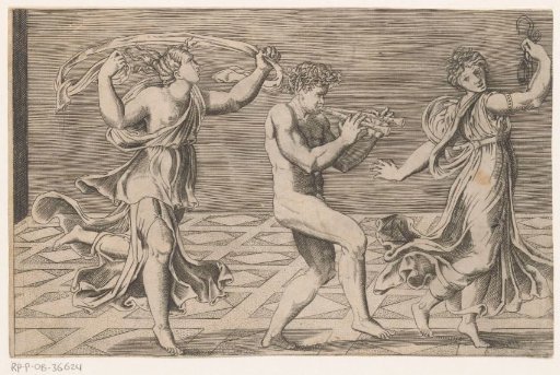 Dancing Satyr and Maenads