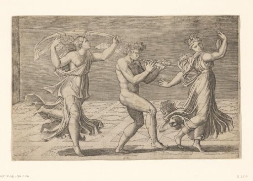Dancing Satyr and Maenads
