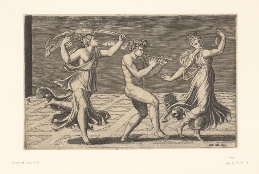 Dancing Satyr and Maenads