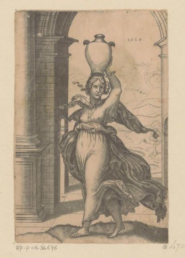 Woman Carrying a Vase