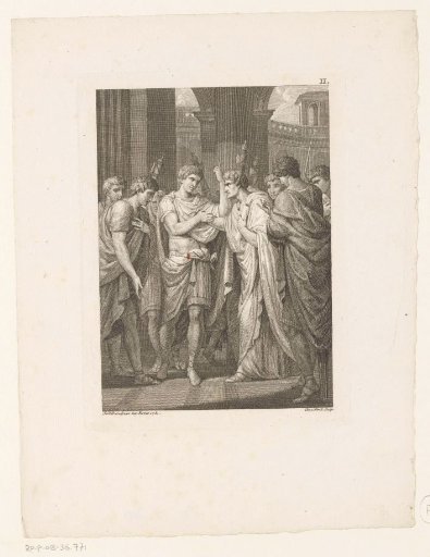 Germanicus in discussion with a group of men