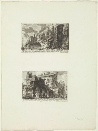 Ruins and the Aqua Claudia at Rome