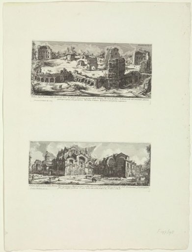 Baths of Trajan and Baths of Diocletian at Rome