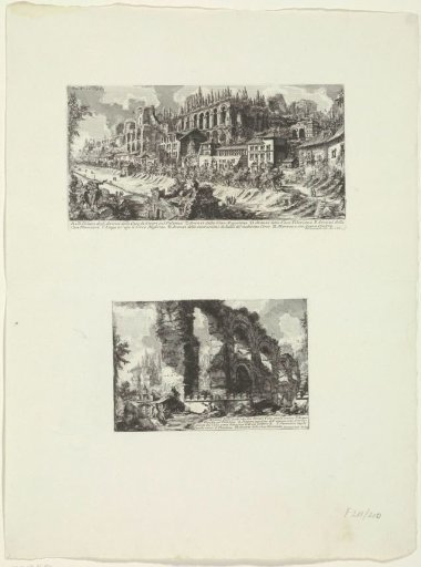 Imperial palaces on the Palatine and the Aqua Claudia at Rome