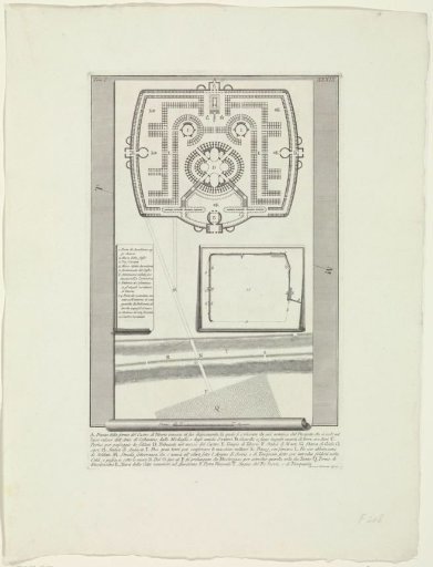 Plan of the Castra Praetoria in Rome