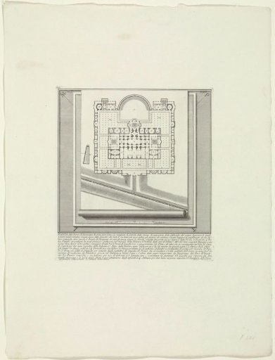 Plan of the Baths of Diocletian in Rome