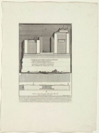 Remains of the tomb of C. Publicius Bibulus in Rome