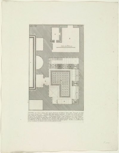Plan with burial chambers of the freedmen and slaves of Augustus