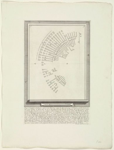 Plan of the Theatre of Marcellus at Rome