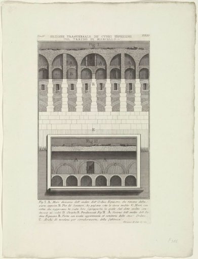 Sections of the Theatre of Marcellus at Rome