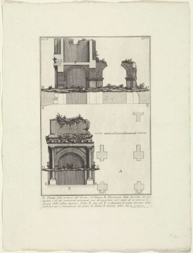 Reconstruction of remains of the Porticus of Philippus at Rome