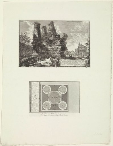 Remains and plan of the tomb of the Horatii and Curiatii