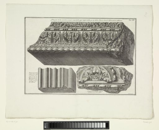 Three fragments of ancient buildings