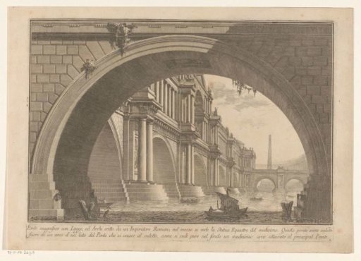 View of a bridge with arches and loggias