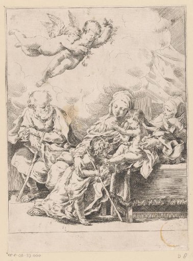 The Holy Family with the young John the Baptist and Elizabeth