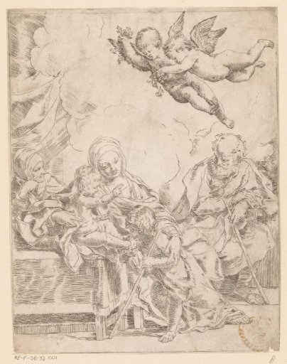 The Holy Family with the young John the Baptist and Elizabeth