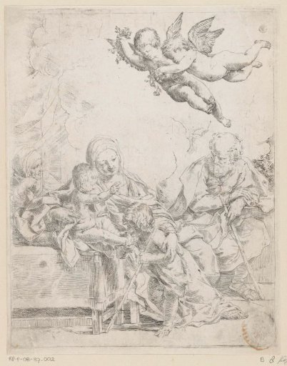 The Holy Family with the young John the Baptist and Elizabeth