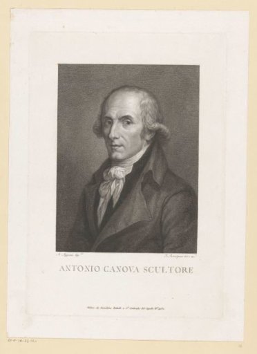 Portrait of sculptor Antonio Canova