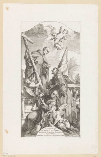 Three Saints with Angels