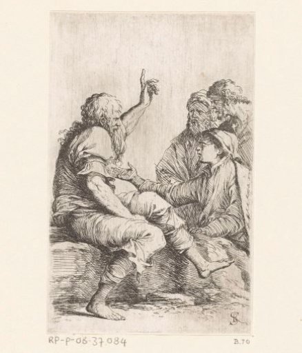 Four men in conversation