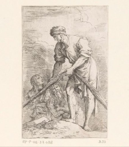 Man with a fishing net