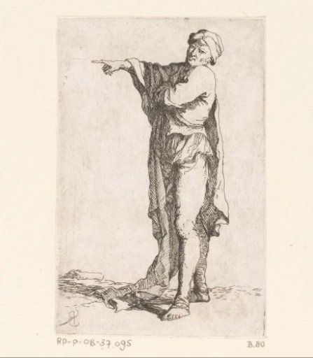 Pointing man