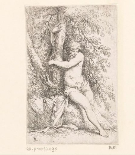 Woman by a tree