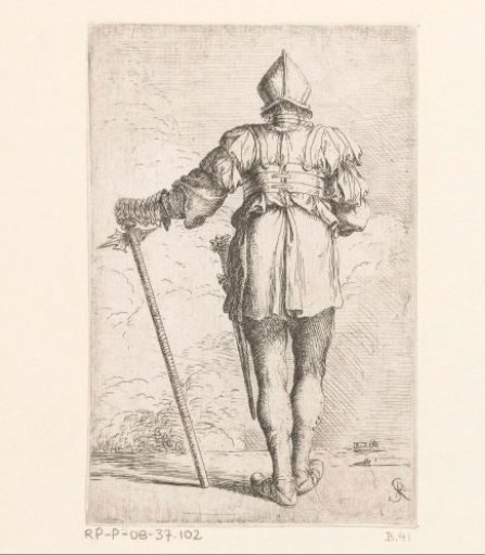 Soldier seen from the back