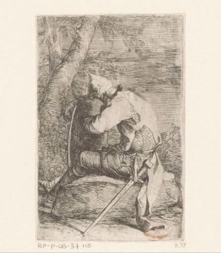 Seated soldier