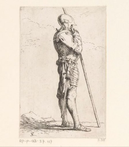 Soldier with a stick